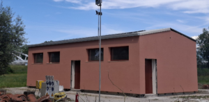 lavori in corso Blocco H ex spogliatoio rugby