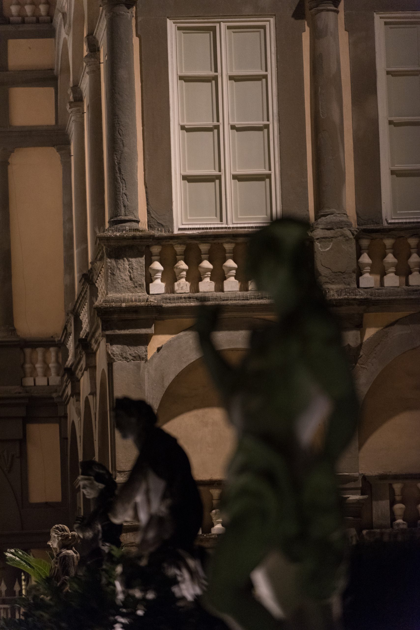Dettaglio di una finestra di Palazzo Pfanner
