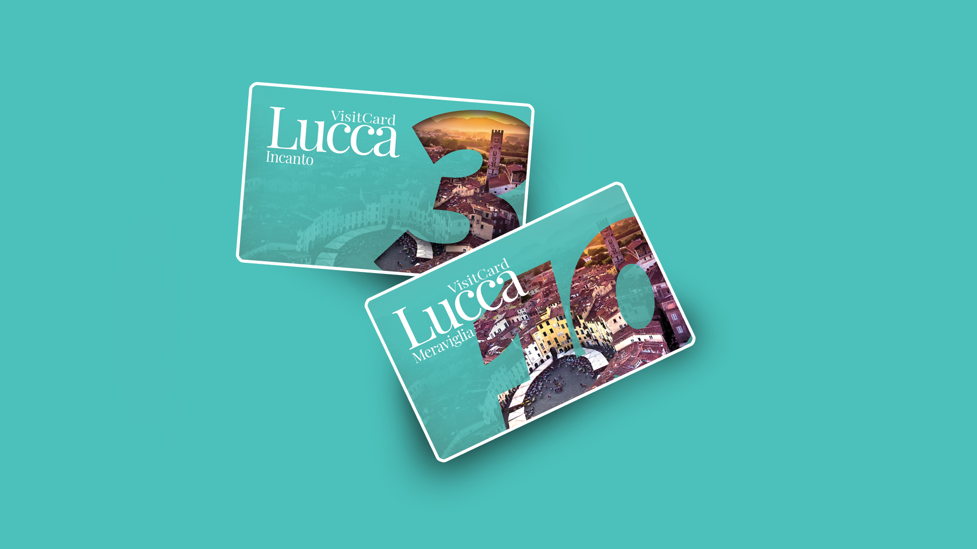 lucca visit card in due versioni