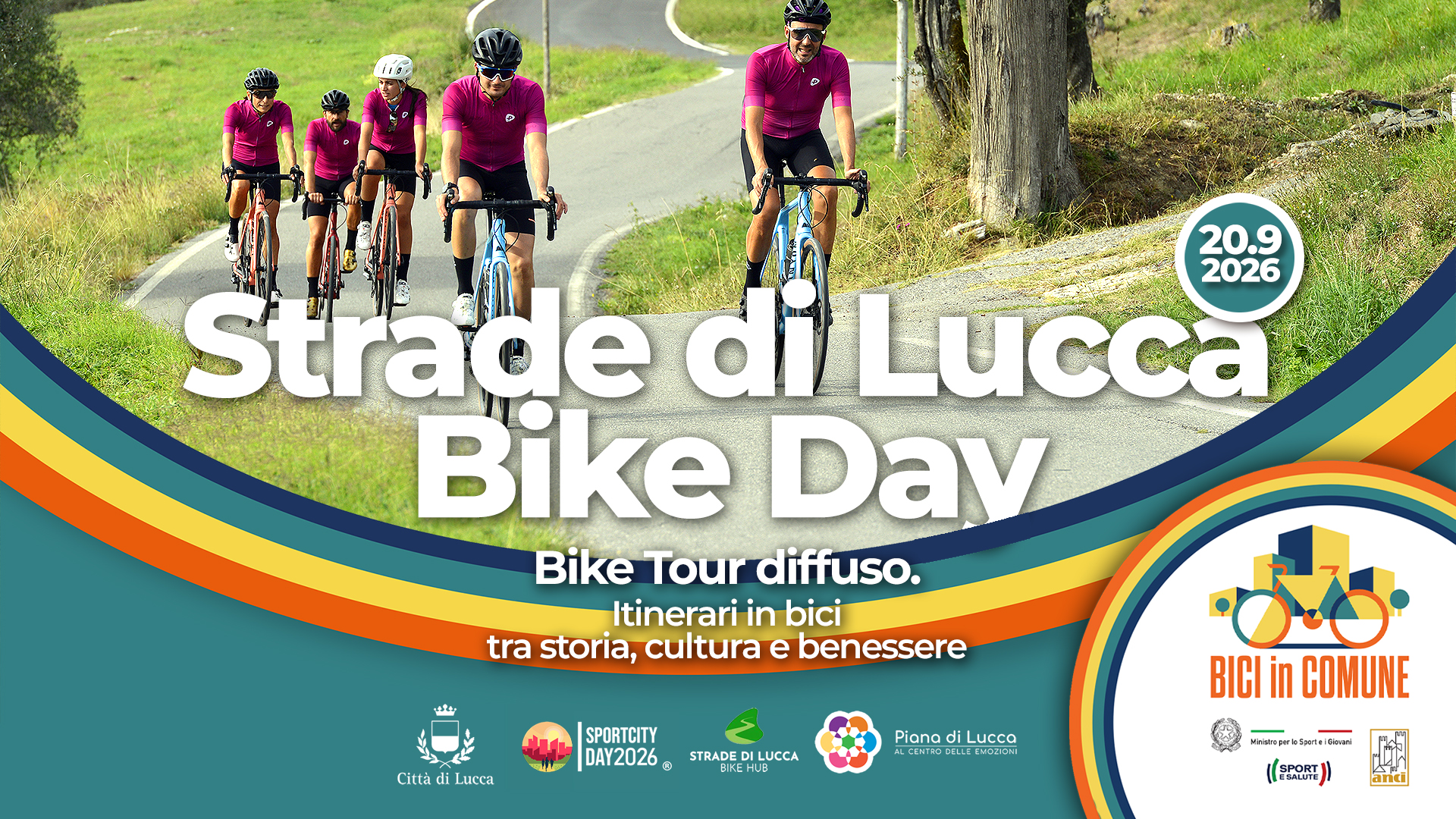 visual della manifestazione Strade di Lucca Bike Day