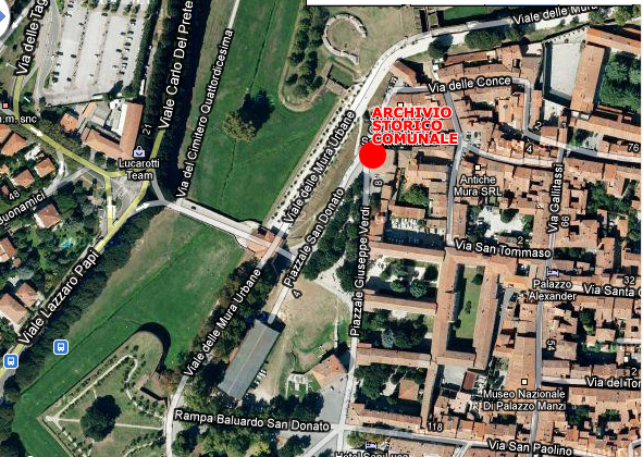 mappa Archivio Storico Comunale