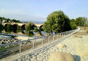 Ponte San Quirico visto dall'ingresso del Parco